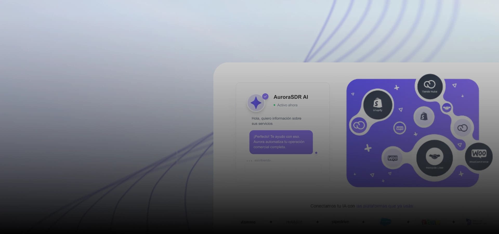 Aurora, Identity and landing · AI SaaS