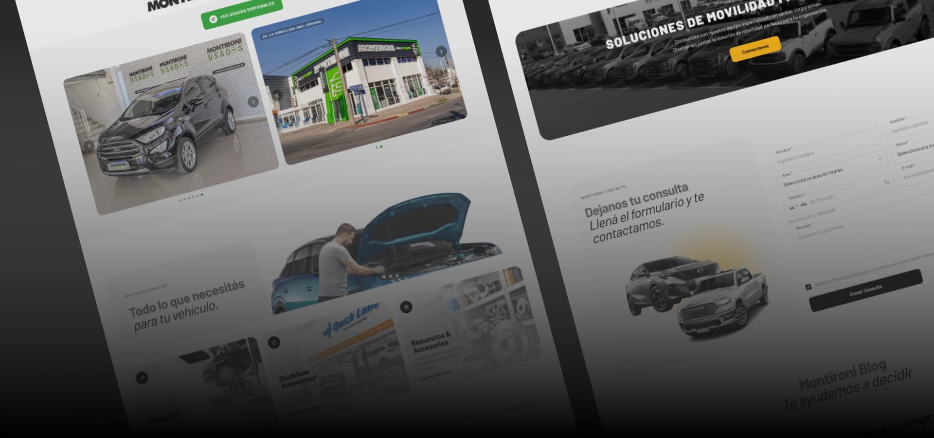 Montironi Institutional site, SEO-driven Design